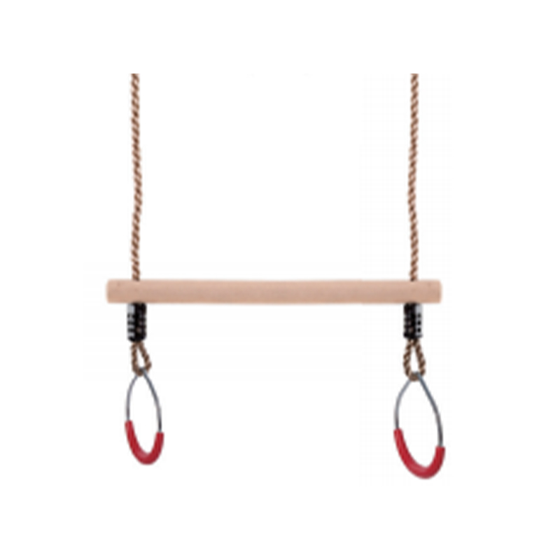 Altalena a trapezio fitness per bambini in legno duro