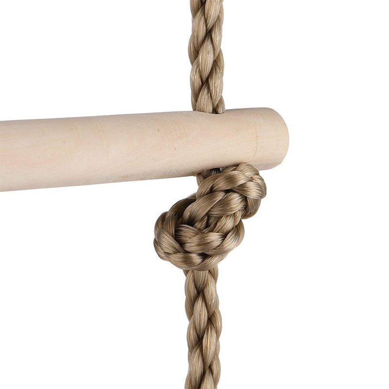 Scala di corda da arrampicata in legno per bambini