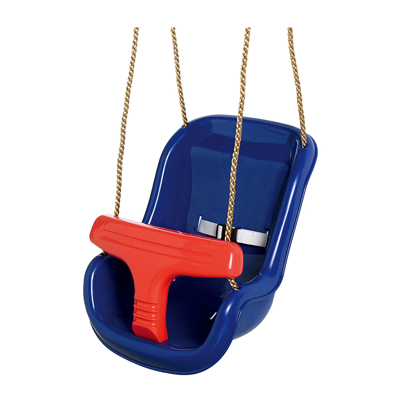 Altalena per neonati in plastica con schienale alto