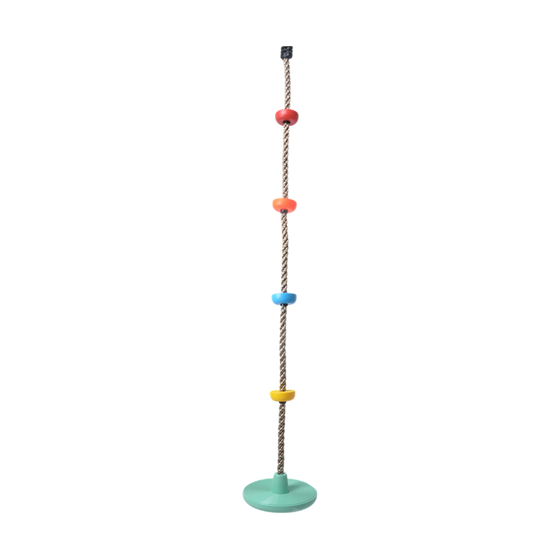 Corda da arrampicata multicolore con disco